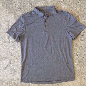Lululemon men’s Greyish purple Polo Shirt - Classic Short Sleeve size large